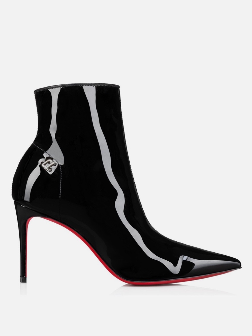 Sporty Kate Bootie 85 Black Patent Leather Stiletto Ankle Boot